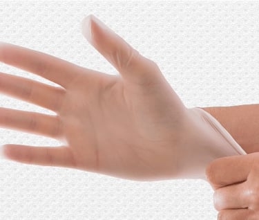 powder-free vinyl glove
