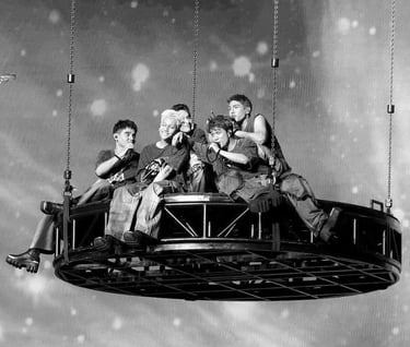 While they soar high, they take us, A'tin, with them