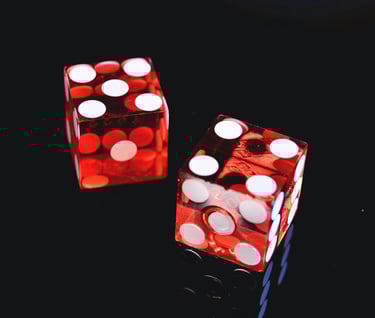 Dice at Casino Party Event