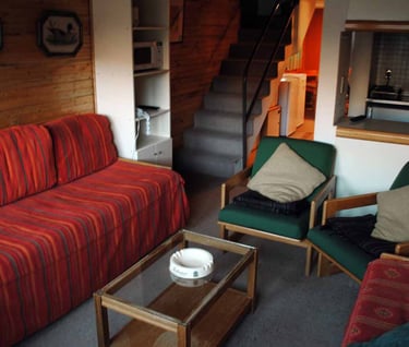 Comedor en departamentos grandes , edificio Atenas, Las Leñas