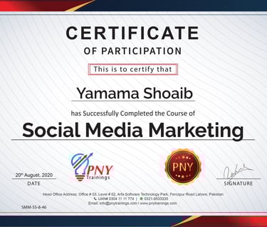 social media marketing certificate