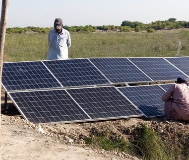 Installation of Solar Plates