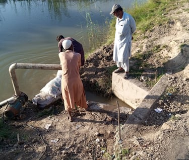 lifting water from flood drain