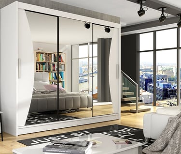 mirrored wardrobe