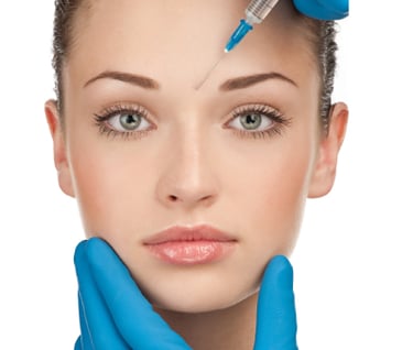 a woman getting a botox