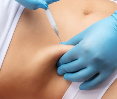 a woman getting a mesolipo