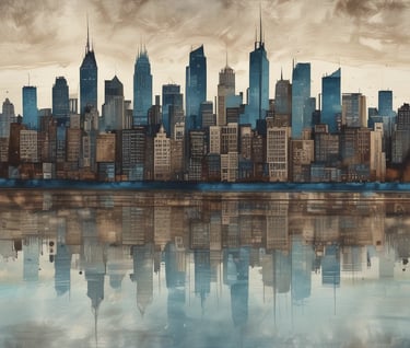 white and black abstract painting