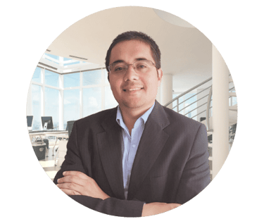 a lawyer man in a suit and tie with a smile on his face