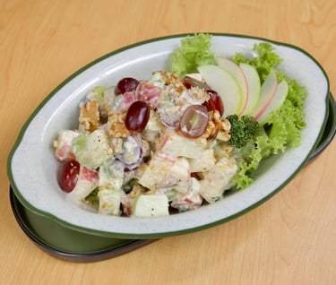 a bowl of Waldorf Salad