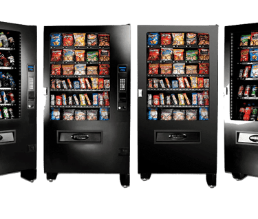 bank of vending machines