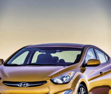 a yellow Hyundai Elantra