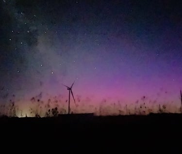 My first photograph of Aurora Australis taken on my Iphone.
