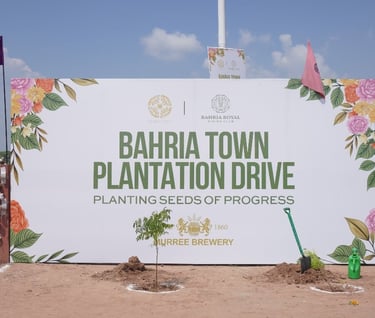 a sign that says,'plant a tree in the middle of a sign that