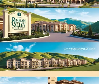 a series of four photos of a hotel and a hotel
