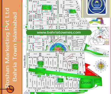 a map of a city with a map of the area