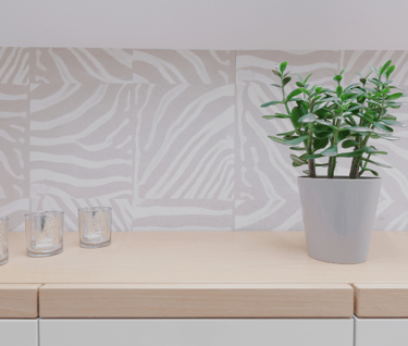 Patterned Glass Splashback