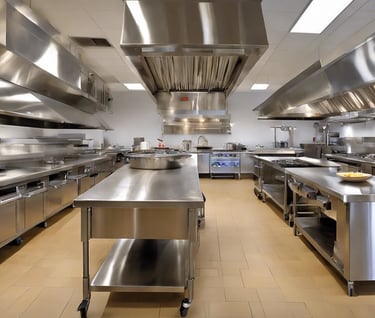 Professional stainless steel bench Sydney for commercial kitchens.