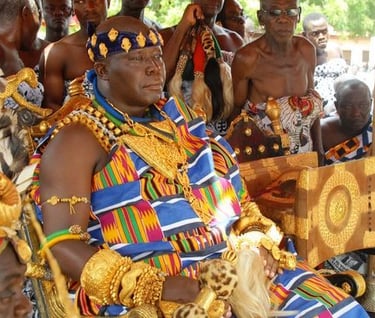 Ashanti King During Akwasidae Festival in Ghana