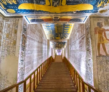 a stairway way to the top of a building