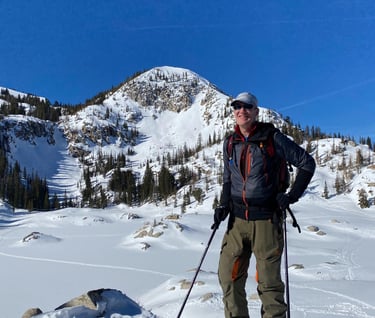 Dave backcountry skiing