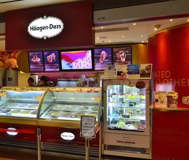 Haagen-Dazs ice cream shop