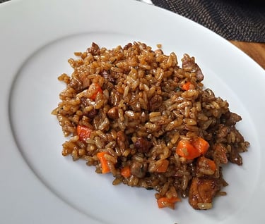 plato de paella valenciana