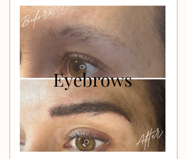 a woman's permanent eyebrows