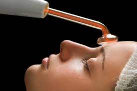 high frequency treatment o forehead