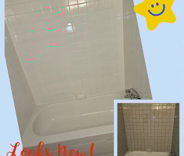 Edmonton tub Reglazing before and after