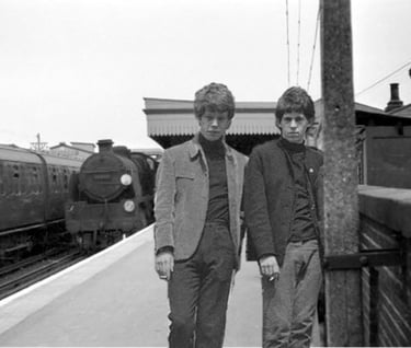 As teenagers, Mick Jaggar and Keith Richards renewed their childhood friendship on a train platform,