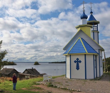 Rustic church in Karelia
