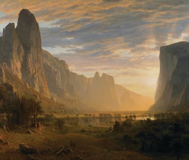 Looking Down Yosemite Valley by Albert Bierstadt