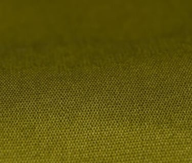 a close up of a green fabric covered table cloth