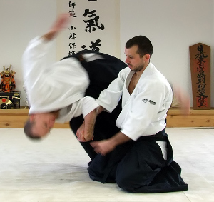 Aikido self-defense. 