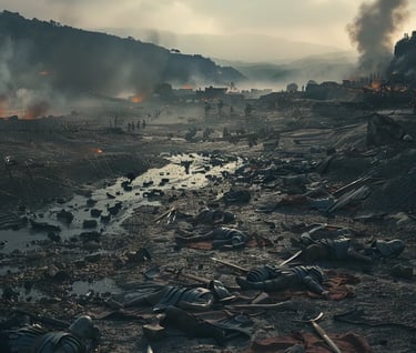 Aftermath of the battle of arausio