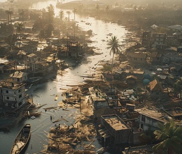 aftermath of the 1737 Calcutta Cyclone