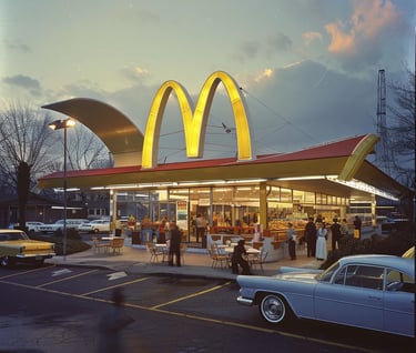 McDonald’s restaurant in the 1960s