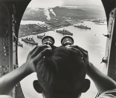 Aerial View of Pearl Harbor, 1941 