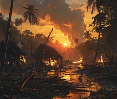 Aftermath of the Attack, Suriname, 1789