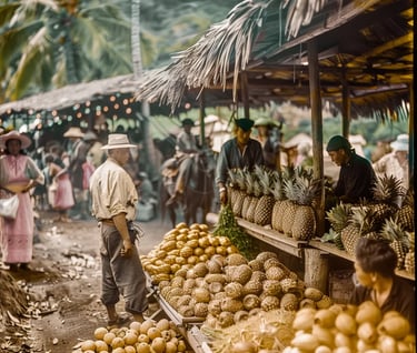 Honolulu Market, 1896