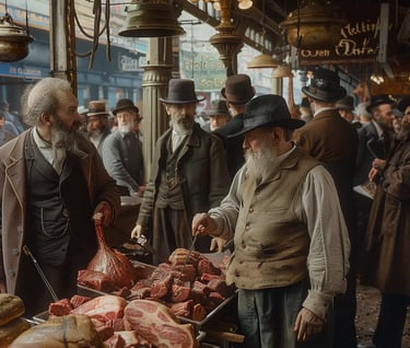 Meat Market, New York, 1879