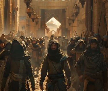 a group of soldiers escorting Lu’lu