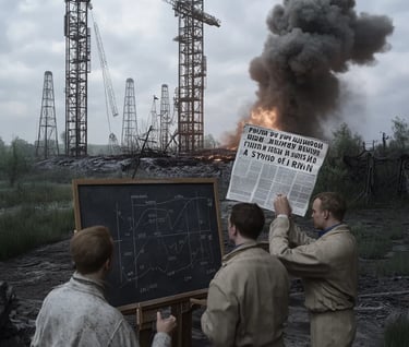 Scientists celebrate after Soviet rocket launch in Moscow, 1933.
