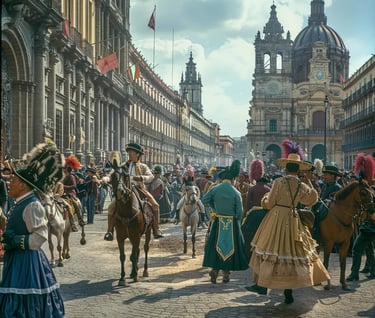 Plaza Mayor, Mexico City, 1821