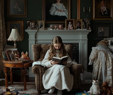 Young Princess Wilhelmina in nursery, reflecting royal destiny and Dutch legacy.