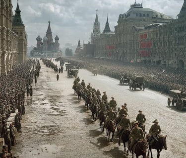 Red Square, Moscow, July 6 1923: Celebratory Parade