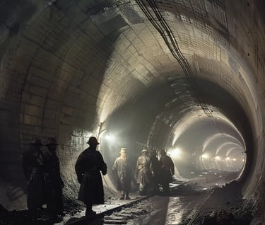 Underground Subway Tunnel, 1904