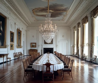 White House Dining Room, 1800