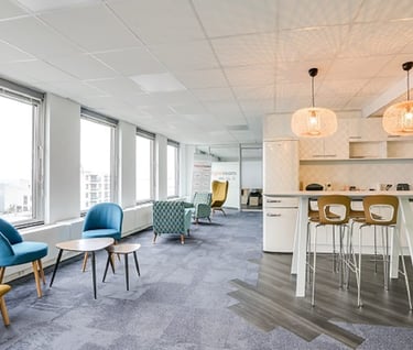 revetement de sol bureaux moquette et parquet