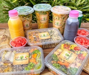 Full Salad Brasil- A Comida mais Saudável: Saladas no Copo, Marmitas Fit, Frutas e Sucos de Frutas!